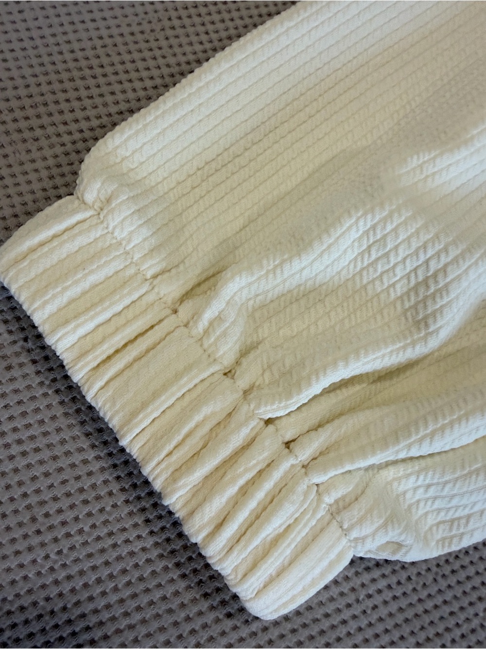 Cider Cream Ribbed Drawstring Joggers - Picture 5 of 9